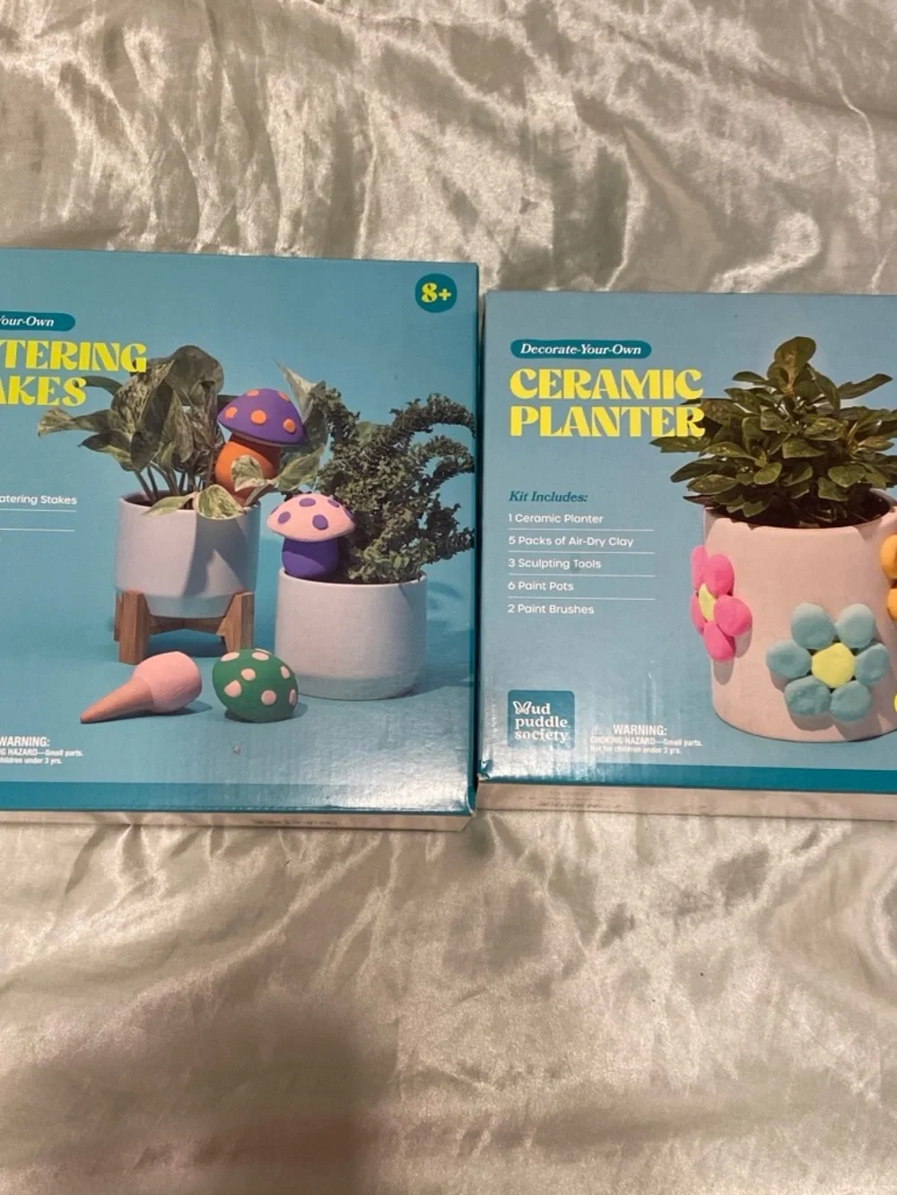 Ceramic Planter Kit - Pastel Blue